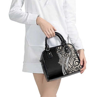 Polynesian Plumeria Floral Tattoo Pattern Shoulder Handbag Beige Style LT9 - Polynesian Pride