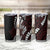 Polynesian Plumeria Floral Tattoo Pattern Tumbler Cup Oxblood Style