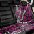 Polynesian Plumeria Floral Tattoo Pattern Back Car Seat Cover Pink Style