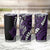 Polynesian Plumeria Floral Tattoo Pattern Tumbler Cup Purple Style