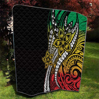 Polynesian Plumeria Floral Tattoo Pattern Quilt Reggae Style LT9 - Polynesian Pride