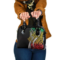 Polynesian Plumeria Floral Tattoo Pattern Shoulder Handbag Reggae Style LT9 One Size Reggae - Polynesian Pride