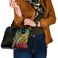 Polynesian Plumeria Floral Tattoo Pattern Shoulder Handbag Reggae Style LT9 - Polynesian Pride