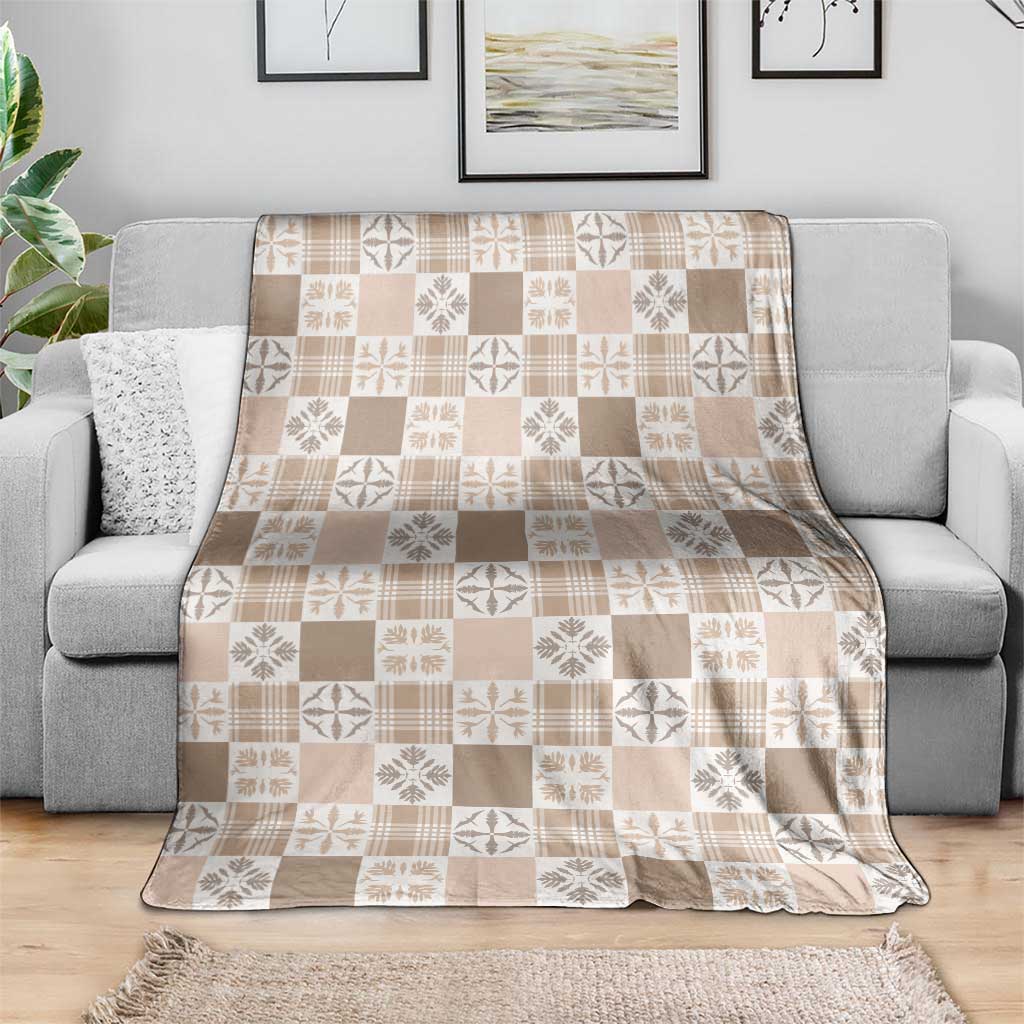 Hawaiian Palaka Quilt Pattern Blanket Hawaii Culture Bird of Paradise Exotic Motif - Polynesian Pride