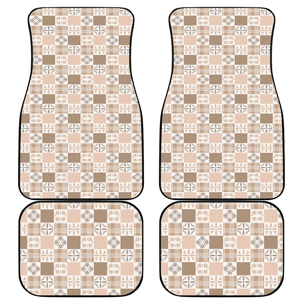 Hawaiian Palaka Quilt Pattern Car Mats Hawaii Culture Bird of Paradise Exotic Motif - Polynesian Pride