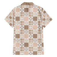 Hawaiian Palaka Quilt Pattern Family Matching Puletasi and Hawaiian Shirt Hawaii Culture Bird of Paradise Exotic Motif LT9 - Polynesian Pride