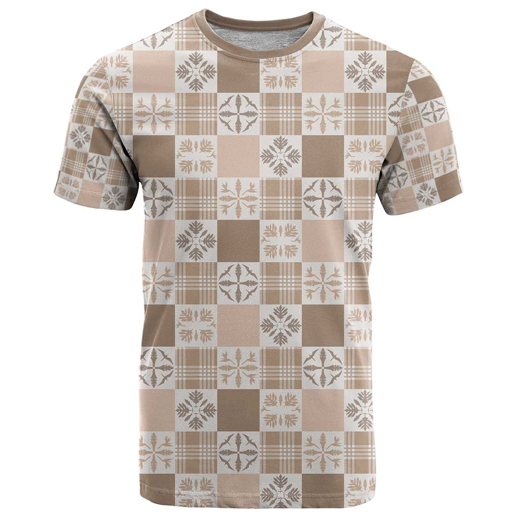 Hawaiian Palaka Quilt Pattern T Shirt Hawaii Culture Bird of Paradise Exotic Motif - Polynesian Pride