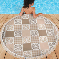 Hawaiian Palaka Quilt Pattern Beach Blanket Hawaii Culture Honu Turtle - Polynesian Pride