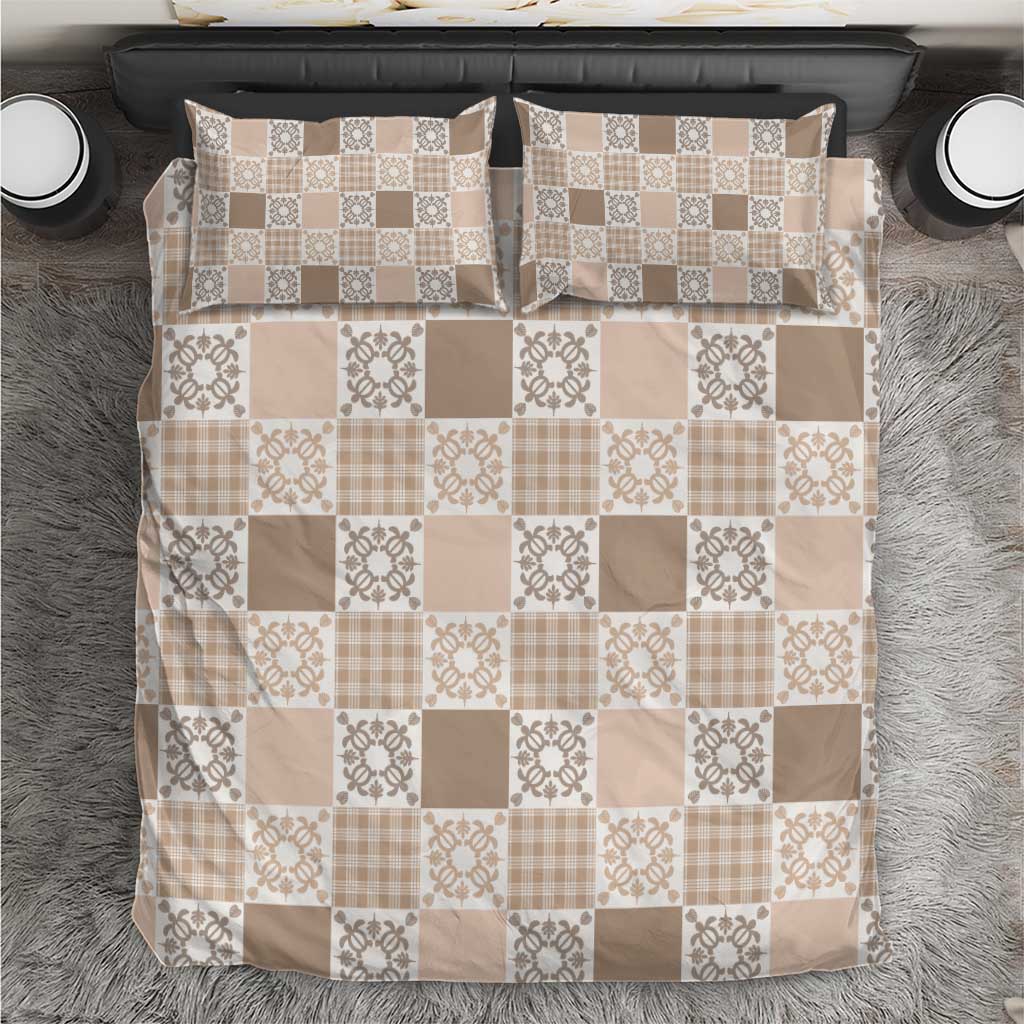 Hawaiian Palaka Quilt Pattern Bedding Set Hawaii Culture Honu Turtle - Polynesian Pride