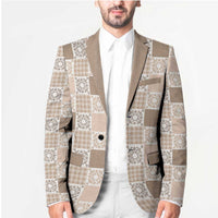 Hawaiian Palaka Quilt Pattern Blazer Hawaii Culture Honu Turtle LT9 - Polynesian Pride