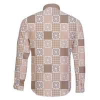 Hawaiian Palaka Quilt Pattern Family Matching Off The Shoulder Long Sleeve Dress and Hawaiian Shirt Hawaii Culture Honu Turtle - Polynesian Pride