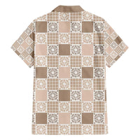 Hawaiian Palaka Quilt Pattern Family Matching Puletasi and Hawaiian Shirt Hawaii Culture Honu Turtle LT9 - Polynesian Pride