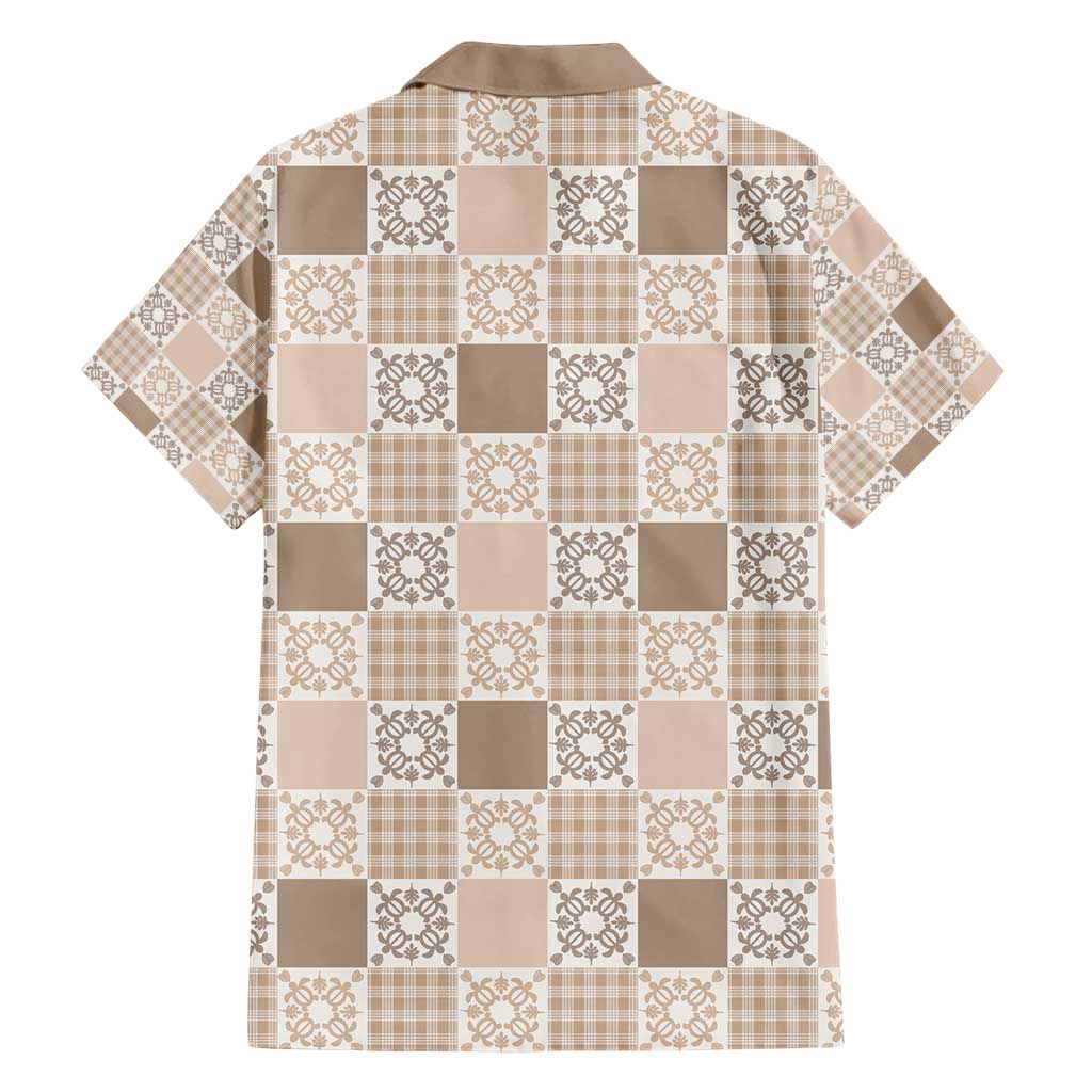 Hawaiian Palaka Quilt Pattern Hawaiian Shirt Hawaii Culture Honu Turtle - Polynesian Pride
