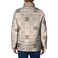 Hawaiian Palaka Quilt Pattern Padded Jacket Hawaii Culture Honu Turtle LT9 - Polynesian Pride