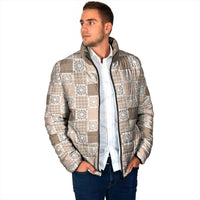 Hawaiian Palaka Quilt Pattern Padded Jacket Hawaii Culture Honu Turtle LT9 - Polynesian Pride