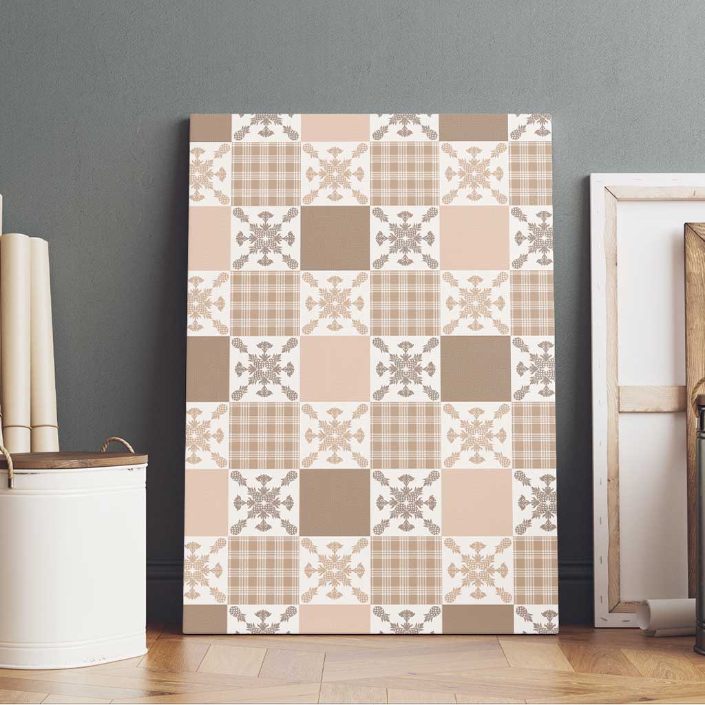 Hawaiian Palaka Quilt Pattern Canvas Wall Art Hawaii Culture Pineapple - Polynesian Pride