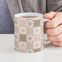 Hawaiian Palaka Quilt Pattern Ceramic Mug Hawaii Culture Pineapple - Polynesian Pride