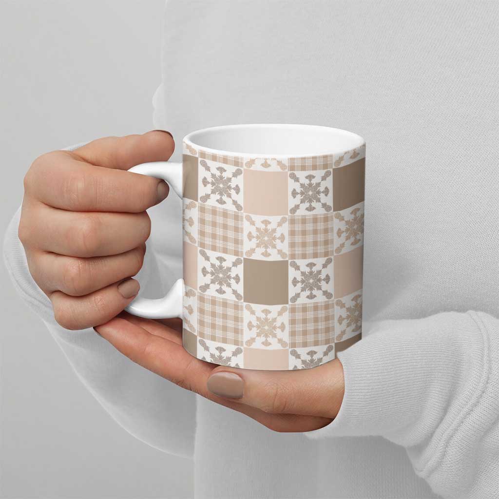Hawaiian Palaka Quilt Pattern Ceramic Mug Hawaii Culture Pineapple - Polynesian Pride