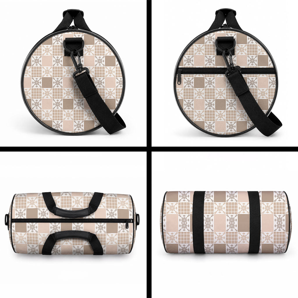 Hawaiian Palaka Quilt Pattern Duffle Bag Hawaii Culture Pineapple LT9 - Polynesian Pride