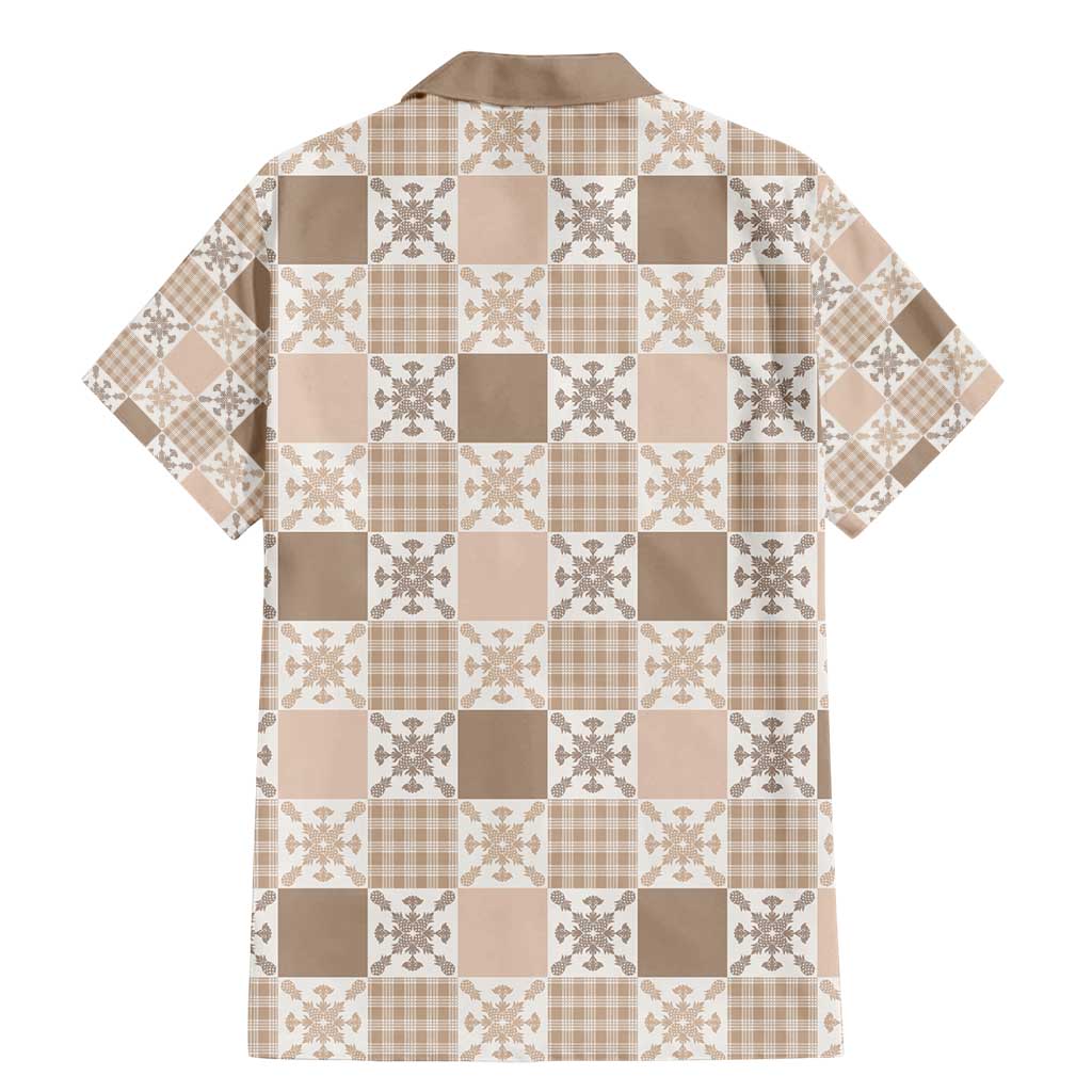 Hawaiian Palaka Quilt Pattern Family Matching Mermaid Dress and Hawaiian Shirt Hawaii Culture Pineapple - Polynesian Pride