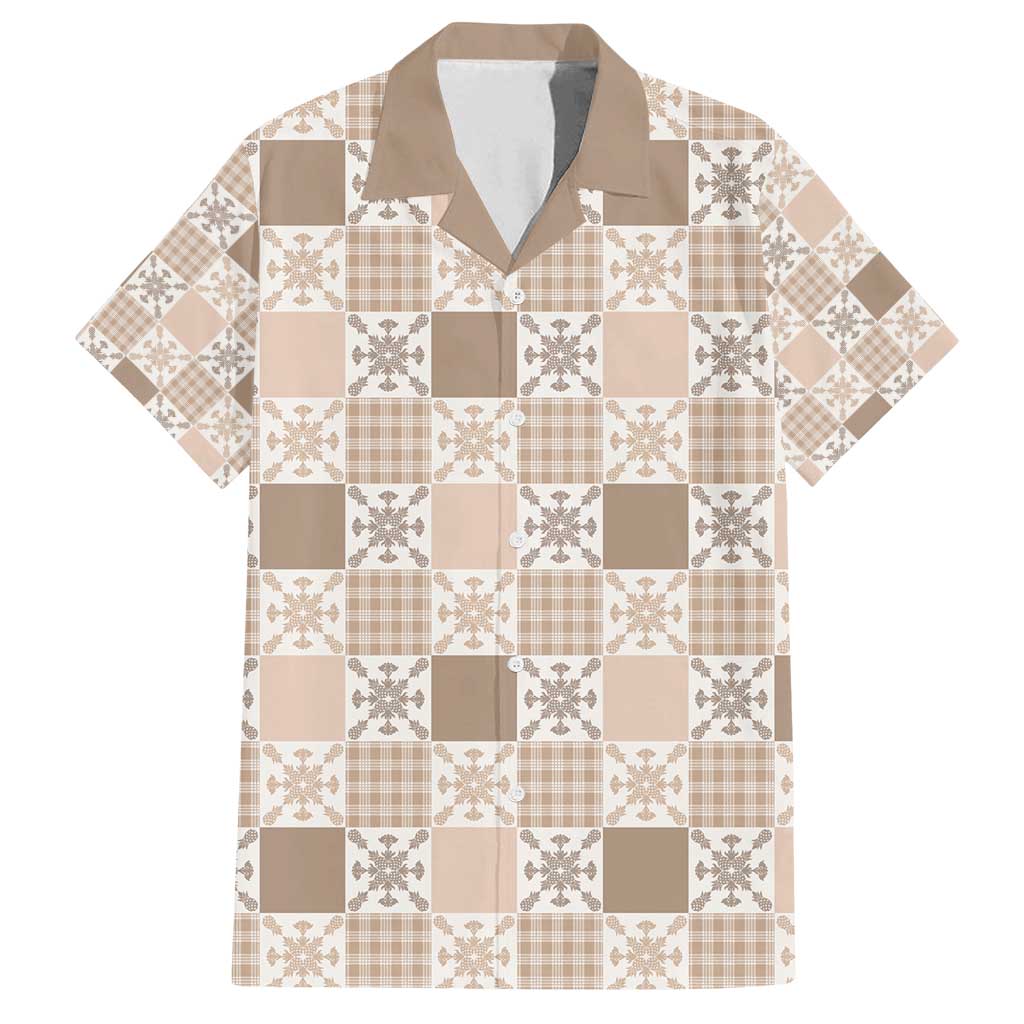 Hawaiian Palaka Quilt Pattern Family Matching Off Shoulder Maxi Dress and Hawaiian Shirt Hawaii Culture Pineapple - Polynesian Pride