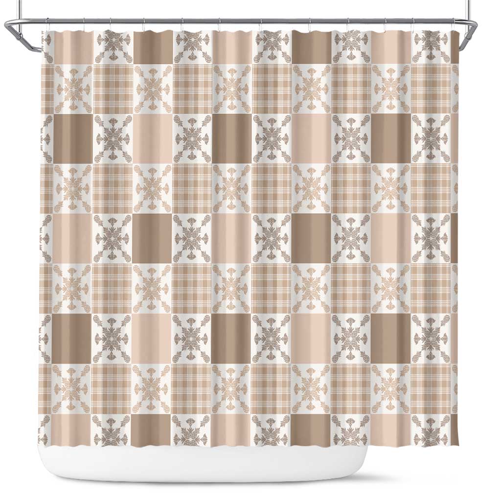 Hawaiian Palaka Quilt Pattern Shower Curtain Hawaii Culture Pineapple - Polynesian Pride