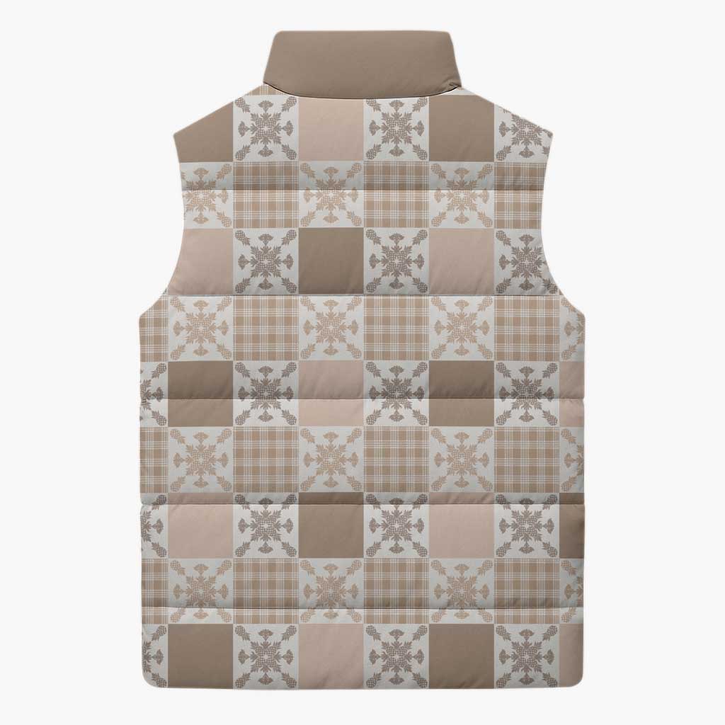 Hawaiian Palaka Quilt Pattern Sleeveless Puffer Jacket Hawaii Culture Pineapple LT9 - Polynesian Pride