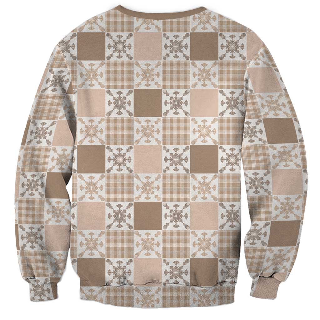 Hawaiian Palaka Quilt Pattern Sweatshirt Hawaii Culture Pineapple - Polynesian Pride