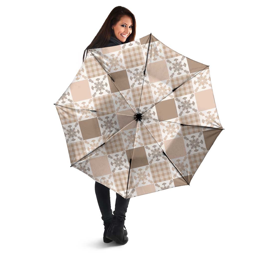 Hawaiian Palaka Quilt Pattern Umbrella Hawaii Culture Pineapple - Polynesian Pride