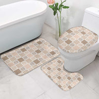 Hawaiian Palaka Quilt Pattern Bathroom Set Hawaii Culture Tropical Flowers Mix - Polynesian Pride