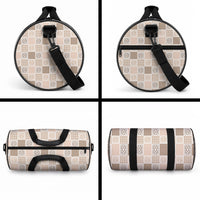 Hawaiian Palaka Quilt Pattern Duffle Bag Hawaii Culture Tropical Flowers Mix LT9 - Polynesian Pride