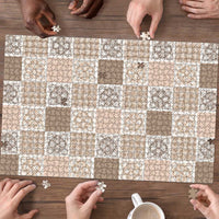 Hawaiian Palaka Quilt Pattern Puzzle Hawaii Culture Tropical Flowers Mix - Polynesian Pride