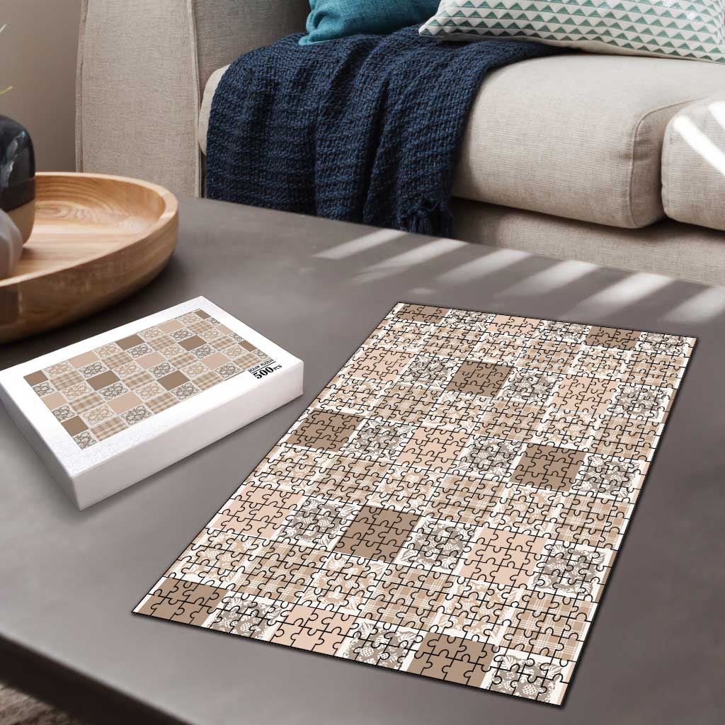 Hawaiian Palaka Quilt Pattern Puzzle Hawaii Culture Tropical Flowers Mix - Polynesian Pride