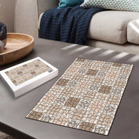 Hawaiian Palaka Quilt Pattern Puzzle Hawaii Culture Tropical Flowers Mix - Polynesian Pride