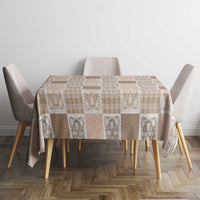 Hawaiian Palaka Quilt Pattern Tablecloth Hawaii Culture Tropical Flowers Mix - Polynesian Pride