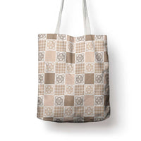 Hawaiian Palaka Quilt Pattern Tote Bag Hawaii Culture Tropical Flowers Mix LT9 - Polynesian Pride