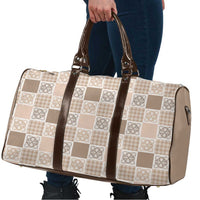 Hawaiian Palaka Quilt Pattern Travel Bag Hawaii Culture Tropical Flowers Mix - Polynesian Pride