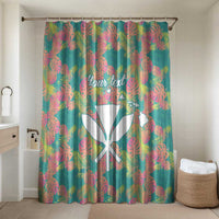 Seamless Hawaiian Quilt Pattern Bathroom Set Hawaii Culture Palm Leaf Tropical - Polynesian Pride