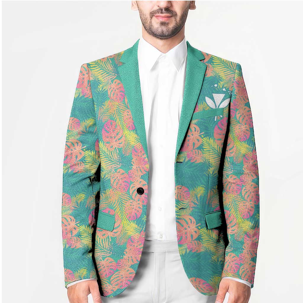 Personalised Seamless Hawaiian Quilt Pattern Blazer Hawaii Culture Palm Leaf Tropical LT9 - Polynesian Pride