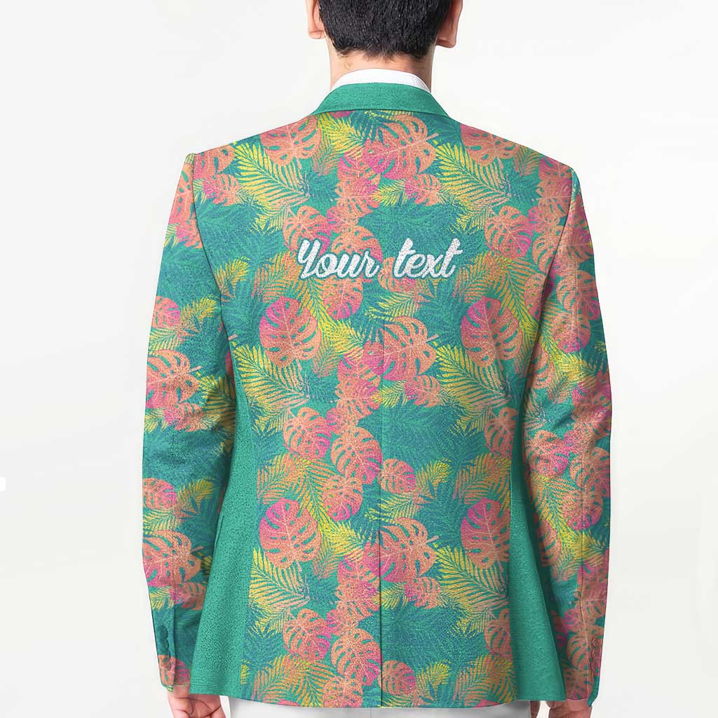 Personalised Seamless Hawaiian Quilt Pattern Blazer Hawaii Culture Palm Leaf Tropical LT9 - Polynesian Pride