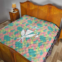 Seamless Hawaiian Quilt Pattern Quilt Hawaii Culture Palm Leaf Tropical - Polynesian Pride