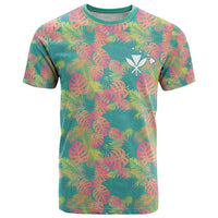 Seamless Hawaiian Quilt Pattern T Shirt Hawaii Culture Palm Leaf Tropical - Polynesian Pride