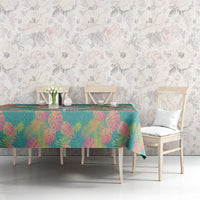 Seamless Hawaiian Quilt Pattern Tablecloth Hawaii Culture Palm Leaf Tropical - Polynesian Pride