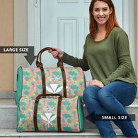 Seamless Hawaiian Quilt Pattern Travel Bag Hawaii Culture Palm Leaf Tropical - Polynesian Pride