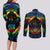 personalised-tonga-lgbt-couples-matching-long-sleeve-bodycon-dress-and-long-sleeve-button-shirts-love-is-love-ngatu-rainbow-water-color