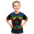 Personalised Tonga LGBT Kid T Shirt Love Is Love Ngatu Rainbow Water Color LT9 Black - Polynesian Pride