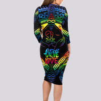 personalised-tonga-lgbt-long-sleeve-bodycon-dress-love-is-love-ngatu-rainbow-water-color