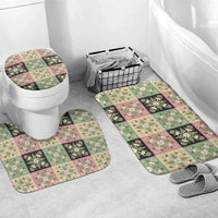Seamless Pattern Maile and Pikake Lei Bathroom Set Squares Maile Leaf - Polynesian Pride
