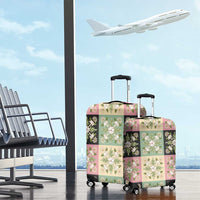 Seamless Pattern Maile and Pikake Lei Luggage Cover Squares Maile Leaf LT9 - Polynesian Pride