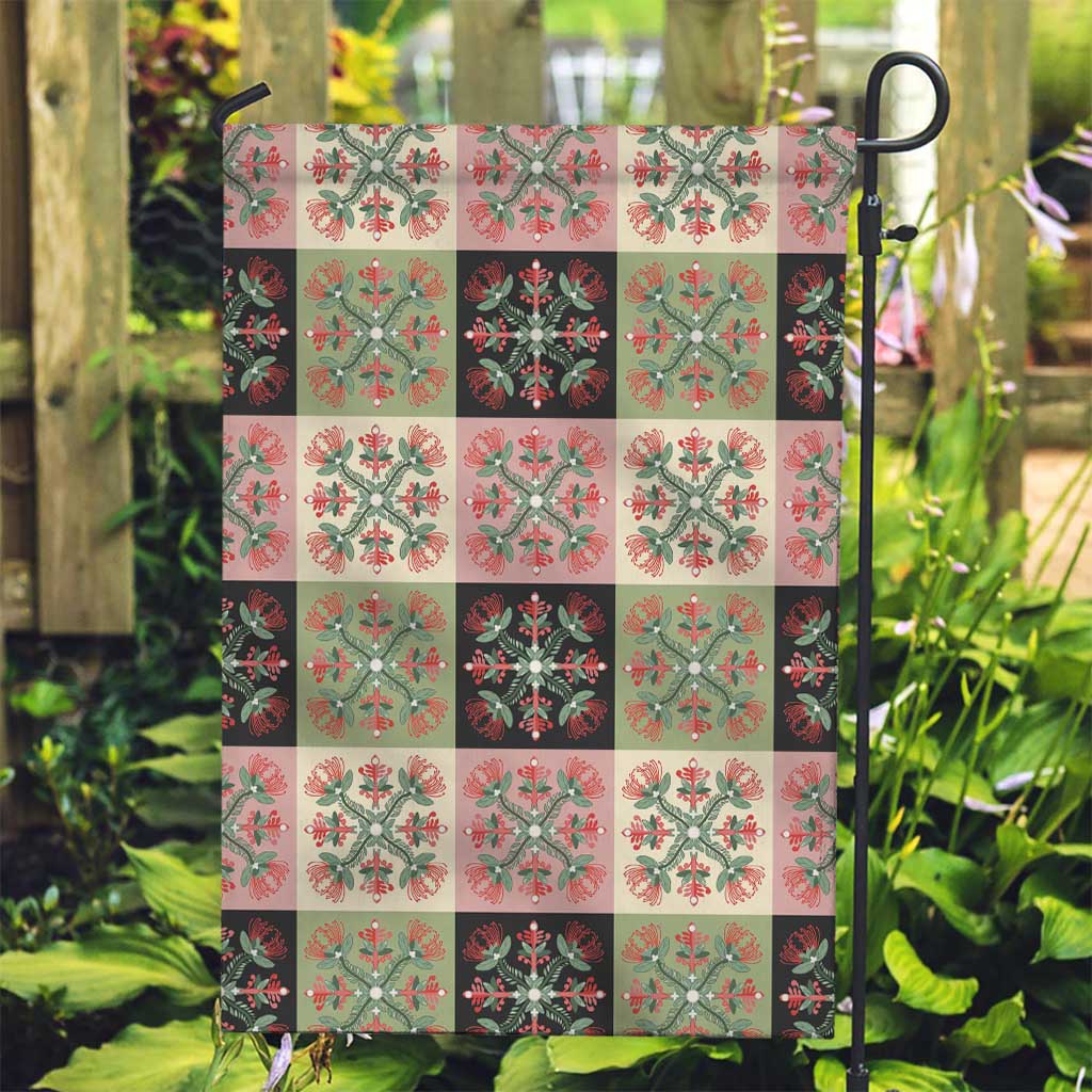 Seamless Pattern Pikake Lei Garden Flag Floral Squares Pikake - Polynesian Pride